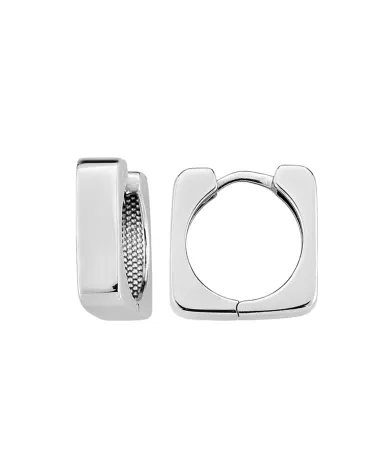9CT W/G SQUARE HUG 4mm/10mm